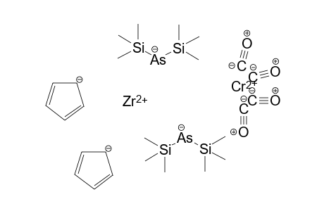 Chromous di(bis(trimethylsilyl)arsanide) bis(cyclopenta-2,4-dien-1-ide) zirconium(II) tetracarbonyl