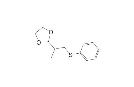 2-(1'-Methyl-2'-thiophenoxyethyl)-1,3-dioxolane