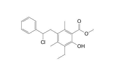Methyl 5-(2-Chloro-2-phenylethyl)-3-ethyl-4,6-dimethylsalicylate