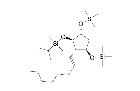 1-r-trimethylsilyloxy-2t-(2'-ethyltrimethylsilyloxy)-3-c-(1'-N,octenyl)-4-t-trimethylsilyloxy-cyclopentane
