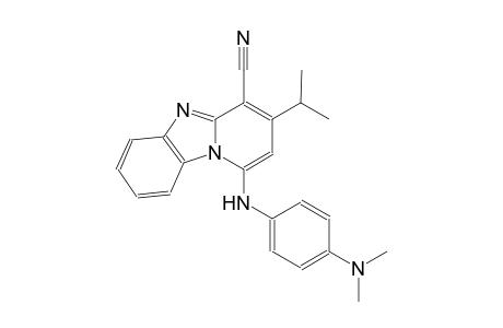 1-[4-(dimethylamino)anilino]-3-isopropylpyrido[1,2-a]benzimidazole-4-carbonitrile