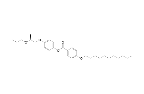 Benzoic acid, 4-(undecyloxy)-, 4-(2-propoxypropoxy)phenyl ester, (S)-