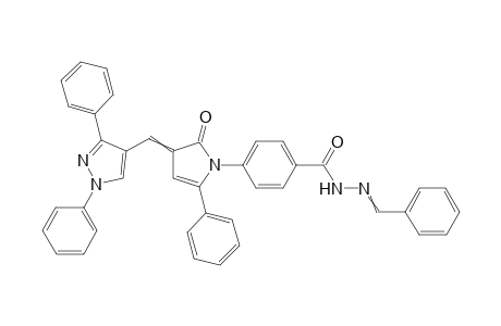 N-benzylidine-4-(3-((1,3-diphenyl-1H-pyrazol-4-yl)methylene)-2-oxo-5-phenyl-2,3-dihydropyrrol-1-yl)benzohydrazide