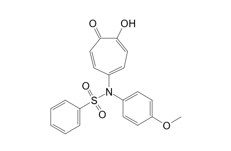N-(4-hydroxy-5-oxo-1,3,6-cycloheptatrien-1-yl)benzenesulfon-p-anisidide