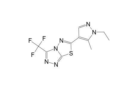 6-(1-ethyl-5-methyl-1H-pyrazol-4-yl)-3-(trifluoromethyl)[1,2,4]triazolo[3,4-b][1,3,4]thiadiazole