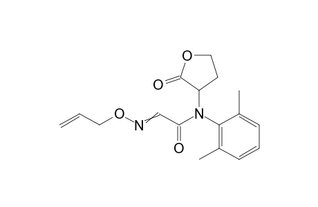 Acetamide, N-(2,6-dimethylphenyl)-2-[(2-propenyloxy)imino]-N-(tetrahydro-2-oxo-3-furanyl)-