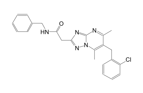 [1,2,4]triazolo[1,5-a]pyrimidine-2-acetamide, 6-[(2-chlorophenyl)methyl]-5,7-dimethyl-N-(phenylmethyl)-