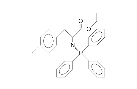 A-Triphenylphosphoranylideneamino-4-methyl-cinnamic acid, ethyl ester