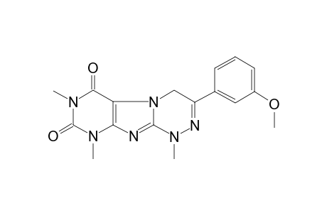 3-(3-Methoxy-phenyl)-1,6,8-trimethyl-1,4-dihydro-8H-1,2,4a,6,8,9-hexaaza-fluorene-5,7-dione