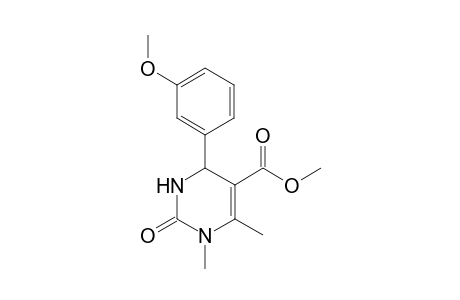 2-keto-6-(3-methoxyphenyl)-3,4-dimethyl-1,6-dihydropyrimidine-5-carboxylic acid methyl ester