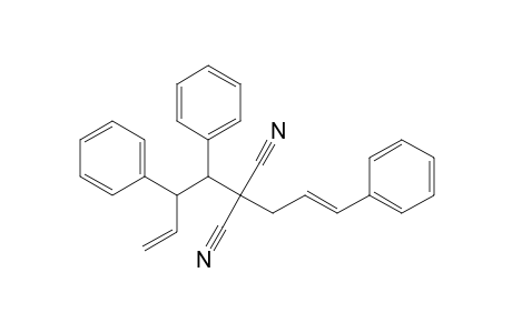 2-(1,2-diphenylbut-3-enyl)-2-[(E)-3-phenylprop-2-enyl]propanedinitrile