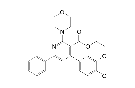 Ethyl 4-(3,4-dichlorophenyl)-2-(4-morpholinyl)-6-phenyl-3-pyridinecarboxylate
