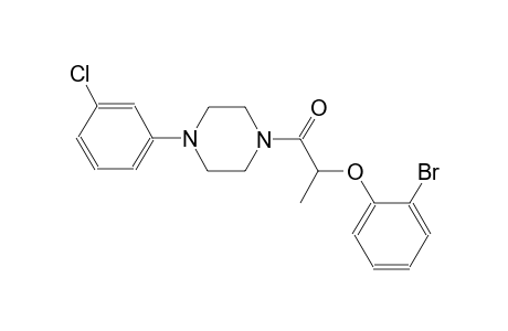 1-[2-(2-bromophenoxy)propanoyl]-4-(3-chlorophenyl)piperazine