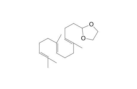 2-[(3E,7E)-4,8,12-Trimethyltrideca-3,7,11-trienyl]-1,3-dixolane