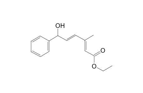 Ethyl (2E,4E)-6-hydroxy-3-methyl-6-phenylhexa-2,4-dienoate