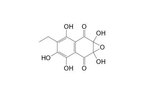 2,3-Epoxy-7-ethyl-2,3-dihydro-2,3,5,6,8-pentahydroxy-1,4-naphthoquinone
