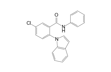 5-Chloro-2-(1H-indol-1-yl)-N-phenylbenzamide