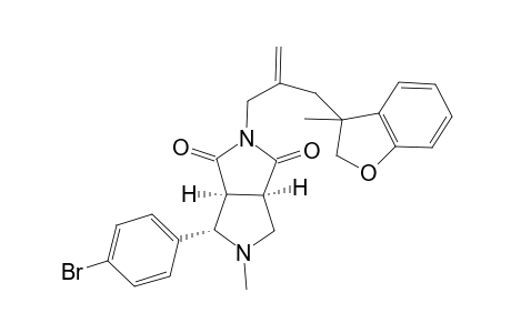 4-(4-Bromophenyl)-5-methyl-2-[2-(3-methyl-2,3-dihydrobenzofuran-3-ylmethyl)allyl]-1,3,3a.alpha.,4.beta.,6.alpha.,.beta.,6a.alpha.-hexahydropyrrolo[3,4-c]pyrrole-1,3-dione