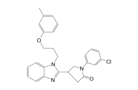 2-pyrrolidinone, 1-(3-chlorophenyl)-4-[1-[3-(3-methylphenoxy)propyl]-1H-benzimidazol-2-yl]-