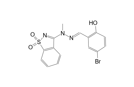 5-bromo-2-hydroxybenzaldehyde (1,1-dioxido-1,2-benzisothiazol-3-yl)(methyl)hydrazone