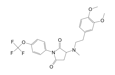 3-[[2-(3,4-Dimethoxyphenyl)ethyl](methyl)amino]-1-[4-(trifluoromethoxy)phenyl]-2,5-pyrrolidinedione