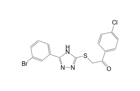 2-{[5-(3-bromophenyl)-4H-1,2,4-triazol-3-yl]sulfanyl}-1-(4-chlorophenyl)ethanone