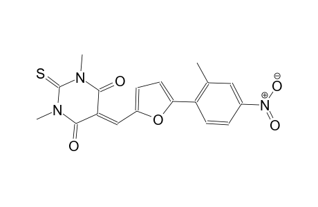 1,3-dimethyl-5-{[5-(2-methyl-4-nitrophenyl)-2-furyl]methylene}-2-thioxodihydro-4,6(1H,5H)-pyrimidinedione