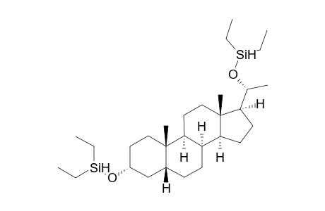Diethylsilyl ether 5.beta.-pregnane-3.alpha.,20.alpha.-diol