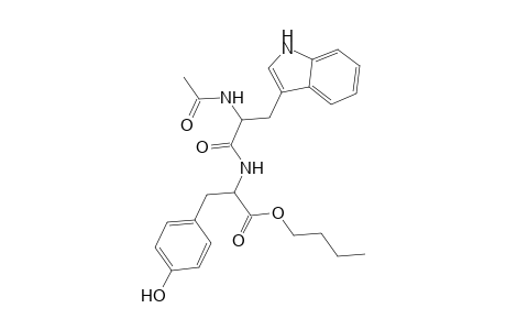 Butyl 2-([2-(acetylamino)-3-(1H-indol-3-yl)propanoyl]amino)-3-(4-hydroxyphenyl)propanoate