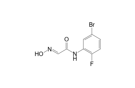 (E)-N-(5-Bromo-2-fluorophenyl)-2-(hydroxyimino)acetamide