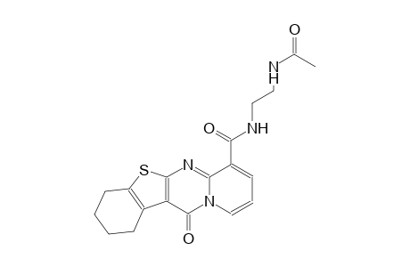 N-[2-(acetylamino)ethyl]-12-oxo-1,2,3,4-tetrahydro-12H-[1]benzothieno[2,3-d]pyrido[1,2-a]pyrimidine-7-carboxamide