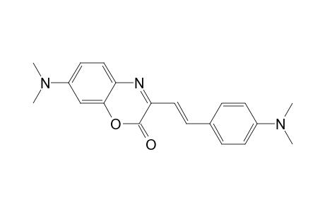 2H-1,4-Benzoxazin-2-one, 7-(dimethylamino)-3-[2-[4-(dimethylamino)phenyl]ethenyl]-, (E)-