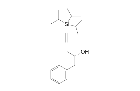 (R)-1-phenyl-5-(triisopropylsilyl)pent-4-yn-2-ol