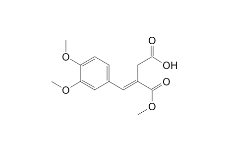 Butanedioic acid, [(3,4-dimethoxyphenyl)methylene]-, 1-methyl ester