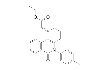 ethyl (E)-[6-Oxo-5-(p-tolyl)-3,4,5,6-tetrahydrophenanthridin-1(2H)-ylidene]acetate