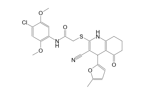 acetamide, N-(4-chloro-2,5-dimethoxyphenyl)-2-[[3-cyano-1,4,5,6,7,8-hexahydro-4-(5-methyl-2-furanyl)-5-oxo-2-quinolinyl]thio]-