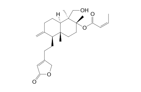 2-Butenoic acid, 2-methyl-, 5-[2-(2,5-dihydro-5-oxo-3-furanyl)ethyl]decahydro-1-(hydroxymethyl)-1,4a-dimethyl-6-methylene-2-naphthalenyl ester, [1S-[1.alpha.,2.beta.(Z),4a.beta.,5.beta.,8a.a lpha.]]-