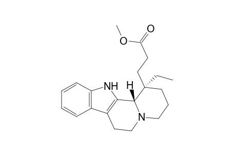 1-ethyl-1,2,3,4,6,7,12,12 bbeta-octahydroindolo[2,3-a]quinolizine-1 beta-propionic acid, methyl ester