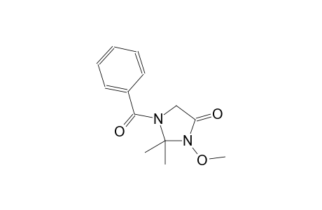 1-benzoyl-3-methoxy-2,2-dimethyl-4-imidazolidinone