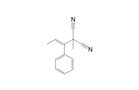 2-Methyl-2-[(E)-1-phenylprop-1-enyl]malononitrile