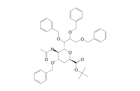 TERT.-BUTYL-5-ACETAMIDO-2,6-ANHYDRO-4,7,8,9-TETRA-O-BENZYL-3,5-DIDEOXY-D-ERYTHRO-L-MANNO-NONONAT