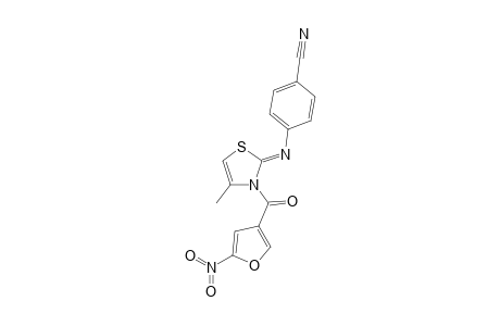 2-(4'-Cyanophenylimino)-3-(5"-nitro-3"-furoyl)-4-methyl-4-thiazoline