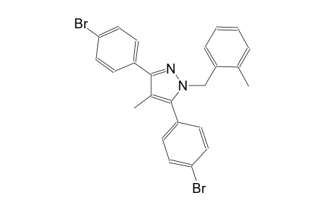 3,5-bis(4-bromophenyl)-4-methyl-1-(2-methylbenzyl)-1H-pyrazole