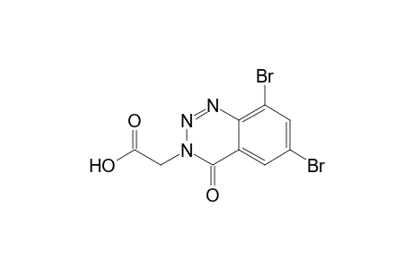 1,2,3-Benzotriazine-3(4H)-acetic acid, 6,8-dibromo-4-oxo-