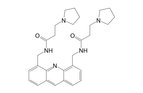 N,N'-[4,5-Acridindiylbis(methylene)]bis[3-(1-pyrrolidinyl)propanamide]