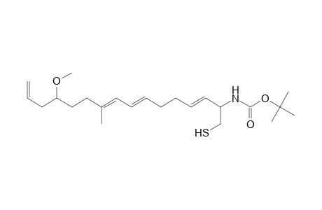 2-[(t-Butoxycarbonyl)amino]-10-methyl-13-methoxyhexadeca-3,7,9,15-tetraene-1-thiol