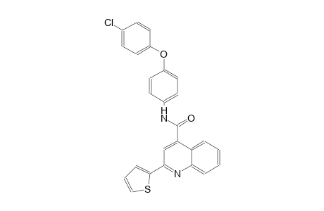 N-[4-(4-chlorophenoxy)phenyl]-2-(2-thienyl)-4-quinolinecarboxamide