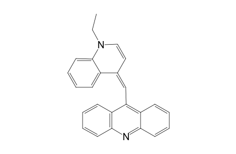 Acridine, 9-[(1-ethyl-4(1H)-quinolinylidene)methyl]-