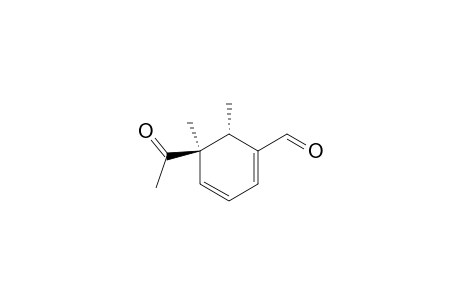 cis-5-Acetyl-5,6-dimethyl-1,3-cycvlohexadienecarbaldehyde