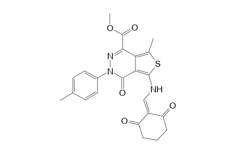 Methyl 5-[(2',6'-dioxocyclohexylidene)methylamino]-7-methyl-4-oxo-3-(p-tolyl)-3,4-dihydrothieno[3,4-d]pyridazine-1-carboxylate